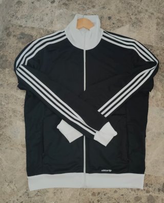 Chaqueta Adidas Classic Trefoil Negra y Blanca