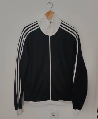 Chaqueta Adidas Classic Trefoil Negra y Blanca