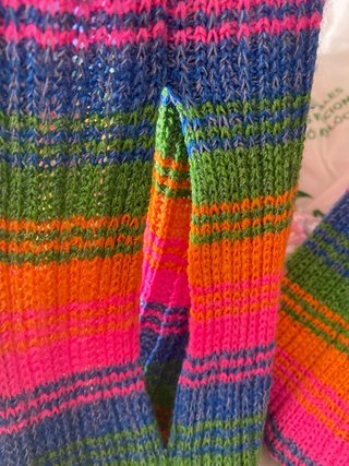 Chaqueta verano de punto multicolor  hecha modista