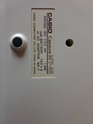 Órgano Casio MT-45 con funda y libro