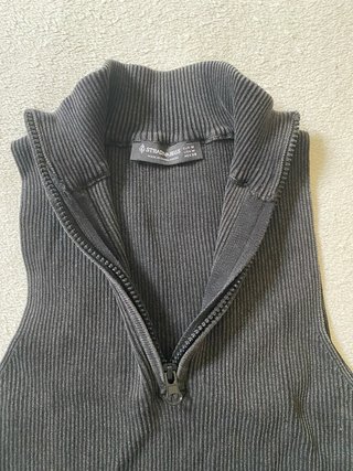 Camiseta sin mangas cuello alto cremallera M
