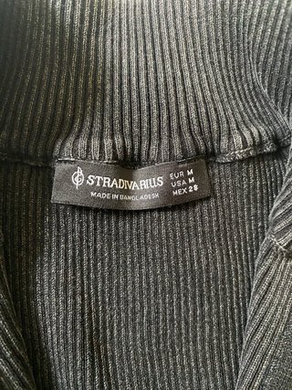 Camiseta sin mangas cuello alto cremallera M