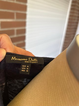 Camiseta sin mangas azul Massimo Dutti