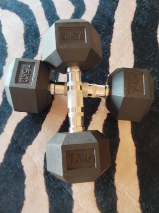 Pesas hexagonales 7.5 kg (par)