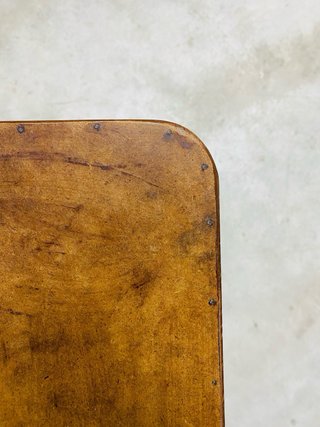 Taburete alto madera vintage