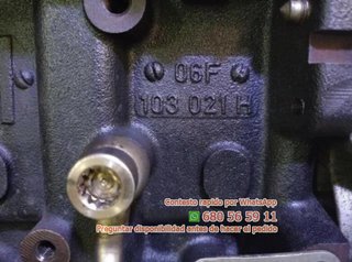 Audi rectp5510420 bhz motor completo a3  Ref:28019