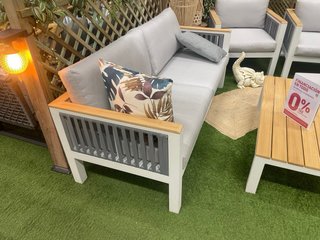 Conjunto Muebles Jardín Madera y Metal