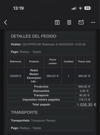 Pit Bike Rebel Master Escorpion 140ccAzul/Amarillo