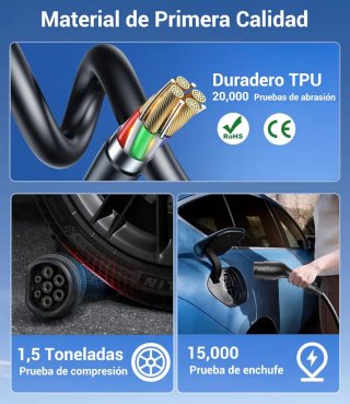 Cargador Coche Eléctrico Wallbox 3,7kW 7m