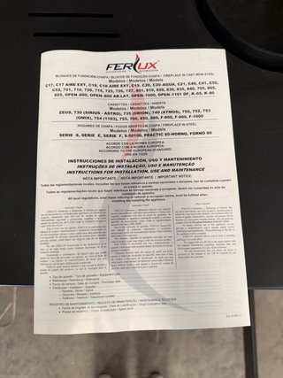 Estufa leña Ferlux Nerja 15,6kW Horno
