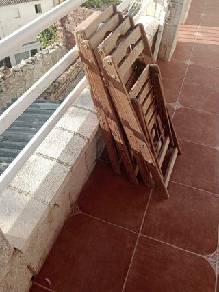 Sedie pieghevoli in legno per giardino