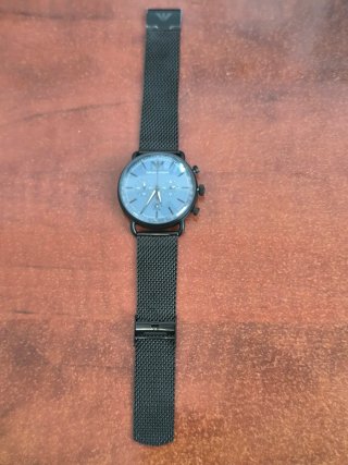 Reloj Emporio Armani Aviator Negro/Azul
