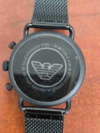 Reloj Emporio Armani Aviator Negro/Azul