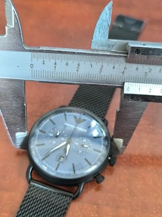 Reloj Emporio Armani Aviator Negro/Azul