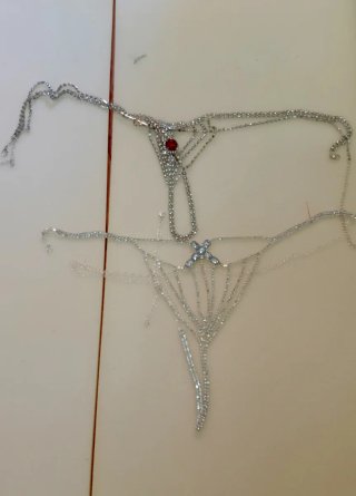 Tanga Bisutería Piedras Talla Única