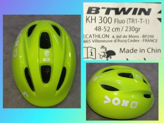 Bicicleta infantil 16" Btwin con ruedines y casco
