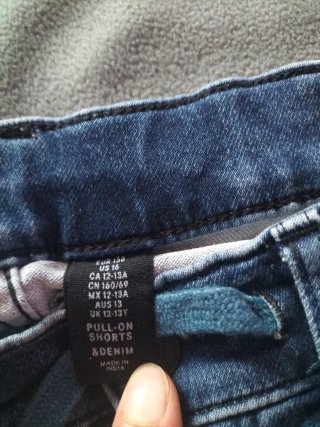 Pantalones cortos niño azul y gris