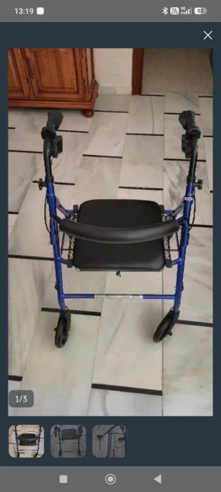 Andador para mayores con cesta