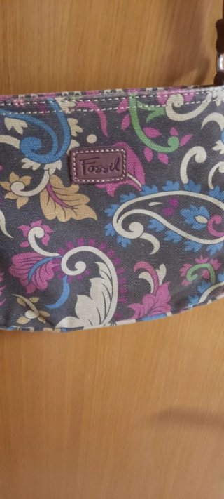 Bolso de hombro con estampado floral