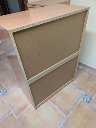 Cómoda y zapatero de madera