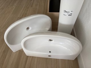 2 Lavabos y 1 Pie Roca - 6 meses de uso