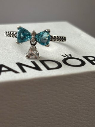 Anillo Pandora Lazo Azul Talla 58