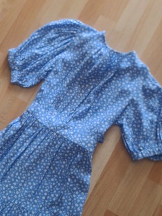 Vestido estampado floral azul