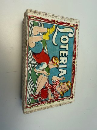 Antiguo juego de bingo loteria. Años 50.