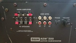 Subwoofer Activo Bowers & Wilkins B&W ASW 500
