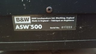 Subwoofer Activo Bowers & Wilkins B&W ASW 500