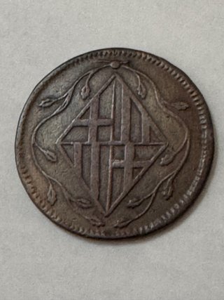 Moneda 4 Quartos Barcelona 1810