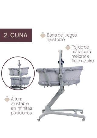Chicco Baby Hug Pro 5 en 1 cuna y moisés