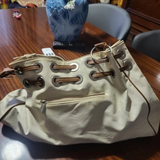 Bolso vintage Prada blanco y marrón
