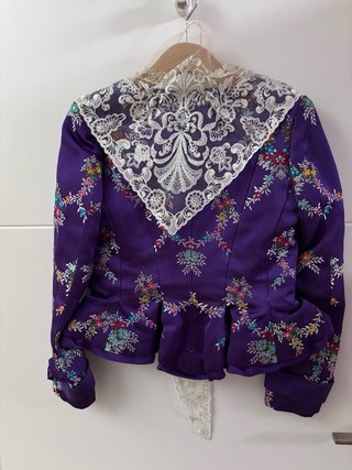 Traje Alicantina Niña Morado
