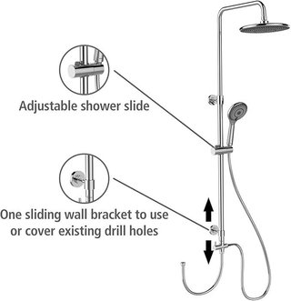 Set doccia Wenko Watersaving -40% acqua