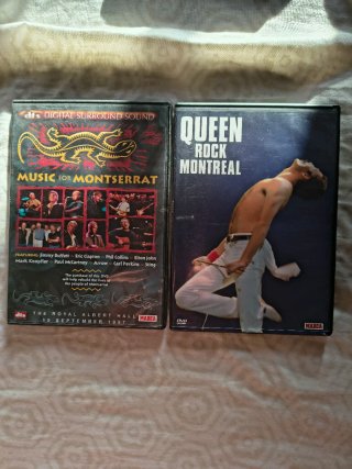 8 DVDs Conciertos Rock y Pop