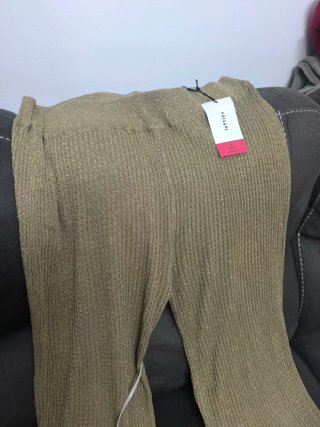 Pantalón dorado Lefties talla L