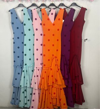 Vestido Flamenca Gitana Lunares