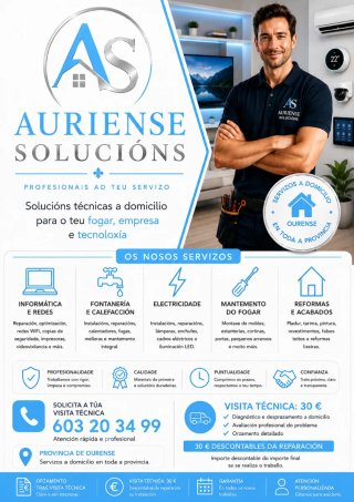 Soluciones técnicas a domicilio en Ourense