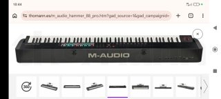 Controlador MIDI M-Audio Hammer 88 Pro