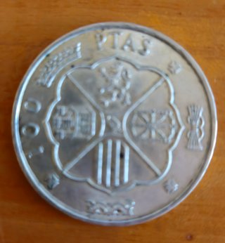 2 monedas de 100 PESETAS — FRANCISCO FRANCO, 1966