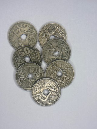 Monedas España 50 céntimos 1949 y 1963