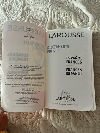 Diccionario de poche español-francés, francés...