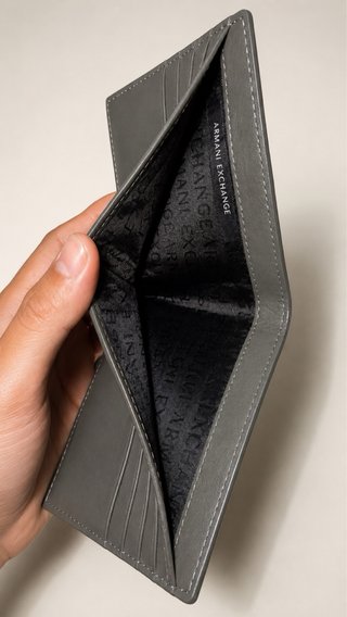 Portafoglio Armani Exchange Pelle Nero Uomo