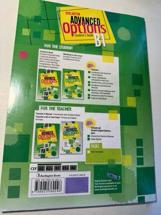 Pack Burlington English B1 - Advance Options NUEVO