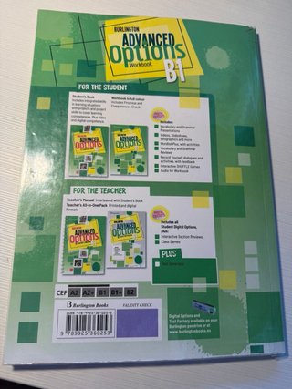 Pack Burlington English B1 - Advance Options NUEVO
