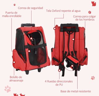 Transportín 2 en 1 para Mascotas