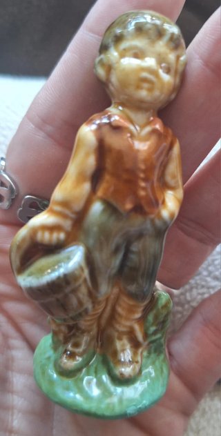 Pareja Figuras Cerámica Wade England