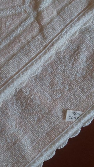 Coppia Teli Bagno Vintage Spugna Anni '70/'80