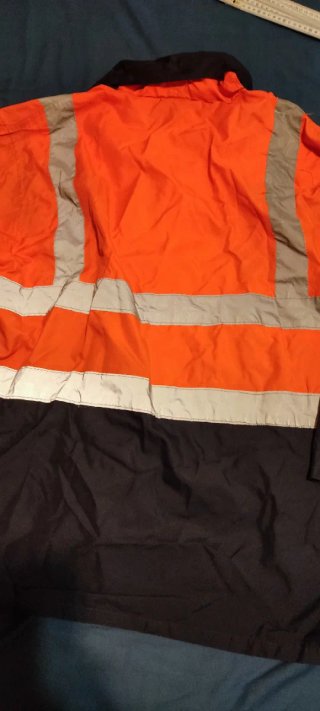Chaqueta 2XL Impermeable Velilla Naranja/Negra